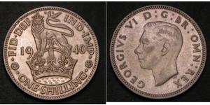 1 Shilling Royaume-Uni Argent 