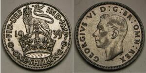 1 Shilling Royaume-Uni Argent 
