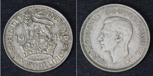 1 Shilling Royaume-Uni Argent 