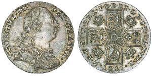 1 Shilling Royaume de Grande-Bretagne (1707-1801) Argent George III (1738-1820)