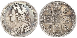 1 Shilling Royaume de Grande-Bretagne (1707-1801) Argent George II (1683-1760)