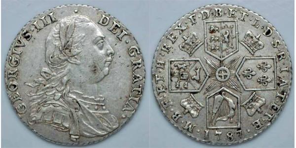 1 Shilling Royaume de Grande-Bretagne (1707-1801) Argent George III (1738-1820)