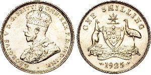 1 Shilling Ôstralie (1788 - 1939) Argent George V (1865-1936)