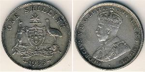 1 Shilling Ôstralie (1788 - 1939) Argent George V (1865-1936)