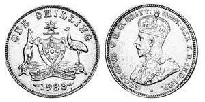 1 Shilling Ôstralie (1788 - 1939) Argent George V (1865-1936)