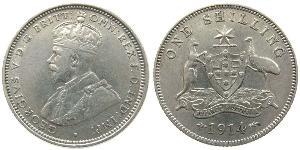 1 Shilling Ôstralie (1788 - 1939) Argent George V (1865-1936)