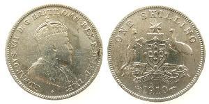 1 Shilling Ôstralie (1788 - 1939) Argent Édouard VII (1841-1910)