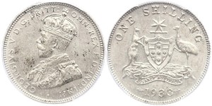 1 Shilling Ôstralie (1788 - 1939) Argent George V (1865-1936)