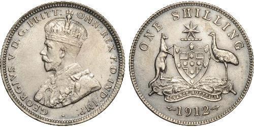 1 Shilling Ôstralie (1788 - 1939) Argent George V (1865-1936)