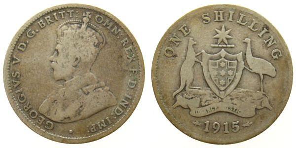 1 Shilling Ôstralie (1788 - 1939) Argent George V (1865-1936)