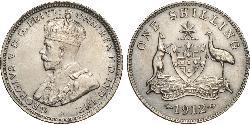 1 Shilling Australia (1788 - 1939) Argento Giorgio V (1865-1936)