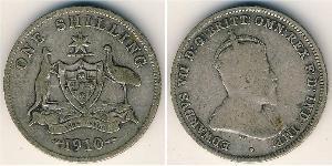 1 Shilling Australia (1788 - 1939) Argento Edoardo VII (1841-1910)