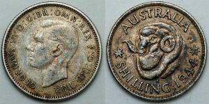 1 Shilling Australia (1939 - ) Argento Giorgio VI (1895-1952)