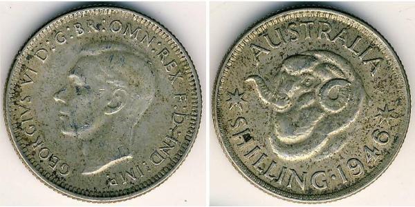 1 Shilling Australia (1939 - ) Argento Giorgio VI (1895-1952)