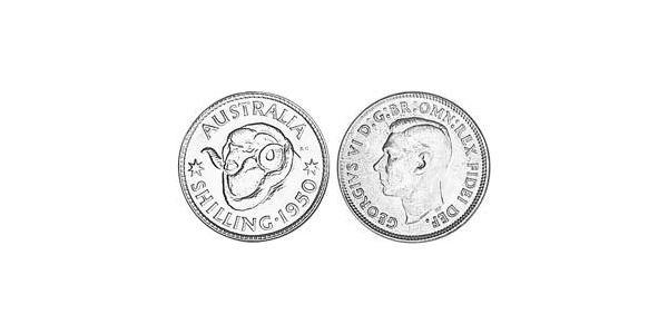 1 Shilling Australia (1939 - ) Argento Giorgio VI (1895-1952)