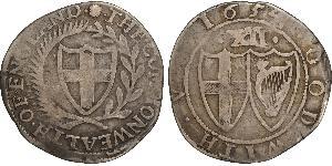 1 Shilling Commonwealth of England (1649-1660) Argento 