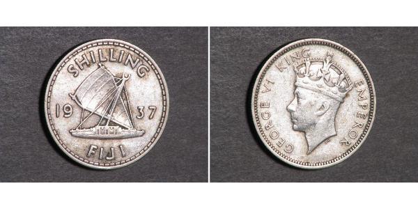 1 Shilling Figi Argento Giorgio VI (1895-1952)