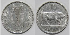 1 Shilling Irlanda (1922 - ) Argento 