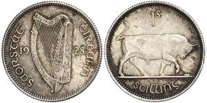 1 Shilling Irlanda (1922 - ) Argento 