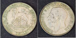 1 Shilling Regno Unito  Argento Giorgio V (1865-1936)