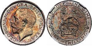 1 Shilling Regno Unito  Argento Giorgio V (1865-1936)