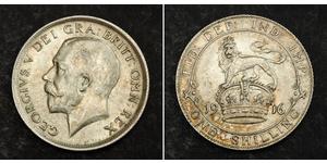 1 Shilling Regno Unito  Argento Giorgio V (1865-1936)