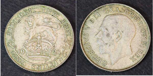 1 Shilling Regno Unito  Argento Giorgio V (1865-1936)