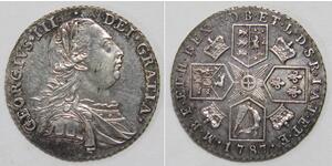 1 Shilling Regno Unito di Gran Bretagna (1707-1801) Argento Giorgio III (1738-1820)