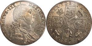 1 Shilling Regno Unito di Gran Bretagna (1707-1801) Argento Giorgio III (1738-1820)