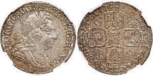 1 Shilling Regno Unito di Gran Bretagna (1707-1801) Argento Giorgio I (1660-1727)