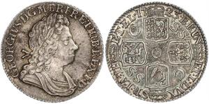 1 Shilling Regno Unito di Gran Bretagna (1707-1801) Argento Giorgio I (1660-1727)