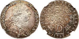 1 Shilling Regno Unito di Gran Bretagna (1707-1801) Argento Giorgio III (1738-1820)