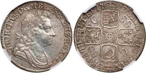 1 Shilling Regno Unito di Gran Bretagna (1707-1801) Argento Giorgio I (1660-1727)