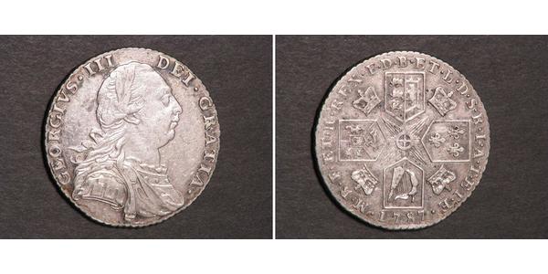 1 Shilling Regno Unito di Gran Bretagna (1707-1801) Argento Giorgio III (1738-1820)