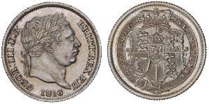 1 Shilling Regno Unito di Gran Bretagna e Irlanda (1801-1922) Argento Giorgio III (1738-1820)