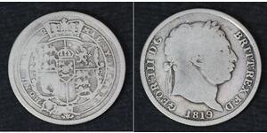 1 Shilling Regno Unito di Gran Bretagna e Irlanda (1801-1922) Argento Giorgio III (1738-1820)