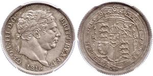 1 Shilling Regno Unito di Gran Bretagna e Irlanda (1801-1922) Argento Giorgio III (1738-1820)
