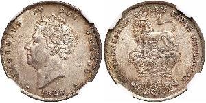 1 Shilling Regno Unito di Gran Bretagna e Irlanda (1801-1922) Argento Giorgio IV (1762-1830)