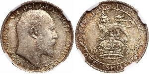 1 Shilling Regno Unito di Gran Bretagna e Irlanda (1801-1922) Argento Edoardo VII (1841-1910)