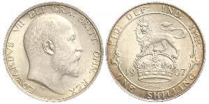 1 Shilling Regno Unito di Gran Bretagna e Irlanda (1801-1922) Argento Edoardo VII (1841-1910)