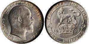 1 Shilling Regno Unito di Gran Bretagna e Irlanda (1801-1922) Argento Edoardo VII (1841-1910)