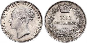 1 Shilling Regno Unito di Gran Bretagna e Irlanda (1801-1922) Argento Vittoria (1819 - 1901)