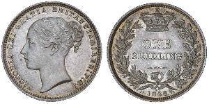 1 Shilling Regno Unito di Gran Bretagna e Irlanda (1801-1922) Argento Vittoria (1819 - 1901)