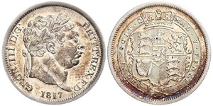 1 Shilling Regno Unito di Gran Bretagna e Irlanda (1801-1922) Argento Giorgio III (1738-1820)