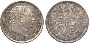 1 Shilling Regno Unito di Gran Bretagna e Irlanda (1801-1922) Argento Giorgio III (1738-1820)