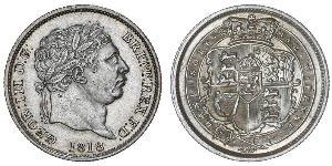 1 Shilling Regno Unito di Gran Bretagna e Irlanda (1801-1922) Argento Giorgio III (1738-1820)