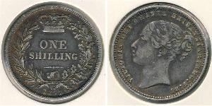 1 Shilling Regno Unito di Gran Bretagna e Irlanda (1801-1922) Argento Vittoria (1819 - 1901)