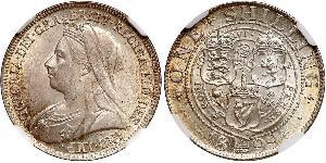 1 Shilling Regno Unito di Gran Bretagna e Irlanda (1801-1922) Argento Vittoria (1819 - 1901)