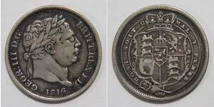 1 Shilling Regno Unito di Gran Bretagna e Irlanda (1801-1922) Argento Giorgio III (1738-1820)