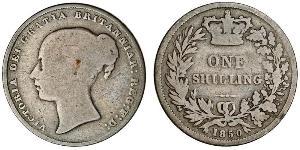 1 Shilling Regno Unito di Gran Bretagna e Irlanda (1801-1922) Argento Vittoria (1819 - 1901)